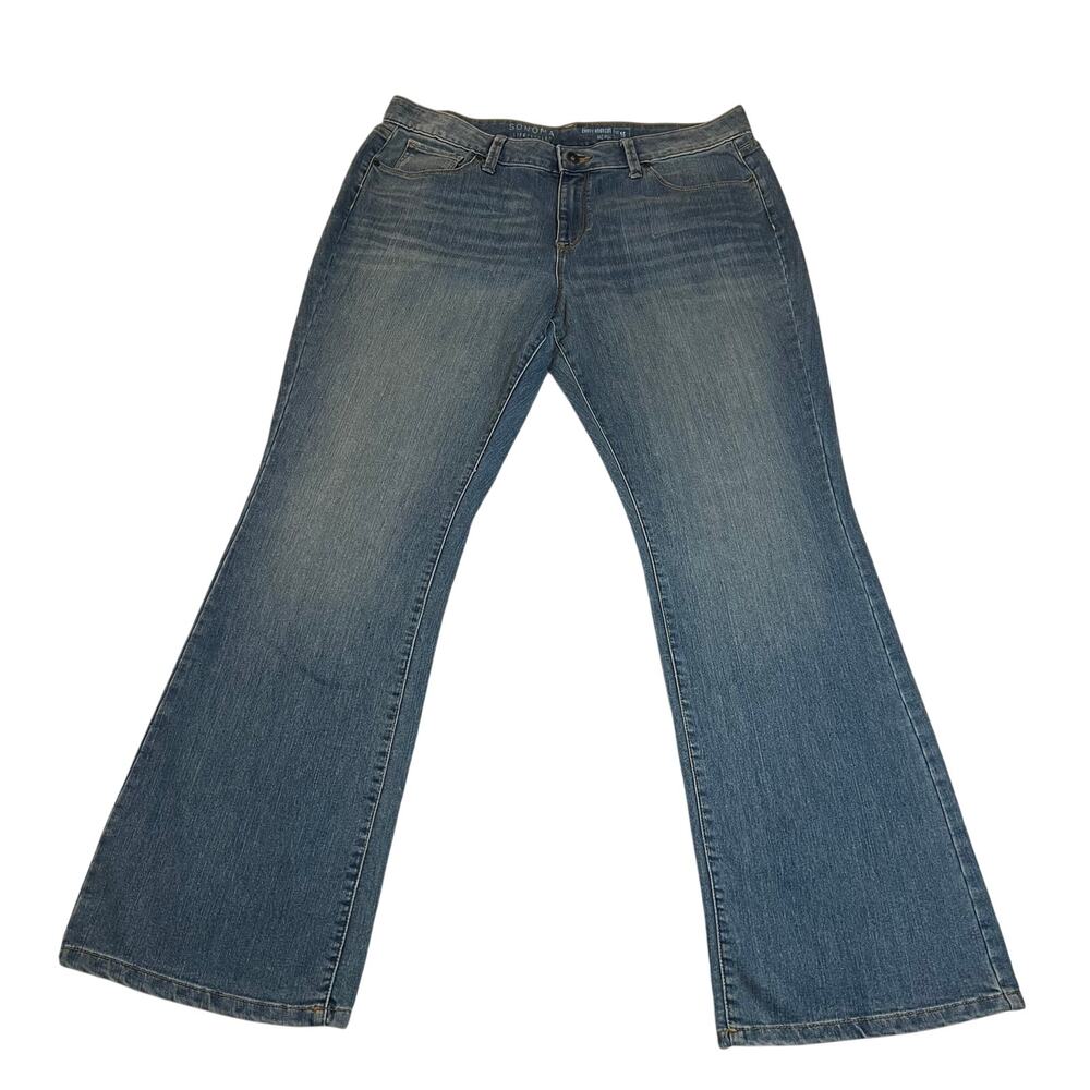 Sonoma Mid Rise Curvy Bootcut Jeans Size 16 Cowboy Rodeo Western Workwear Casual